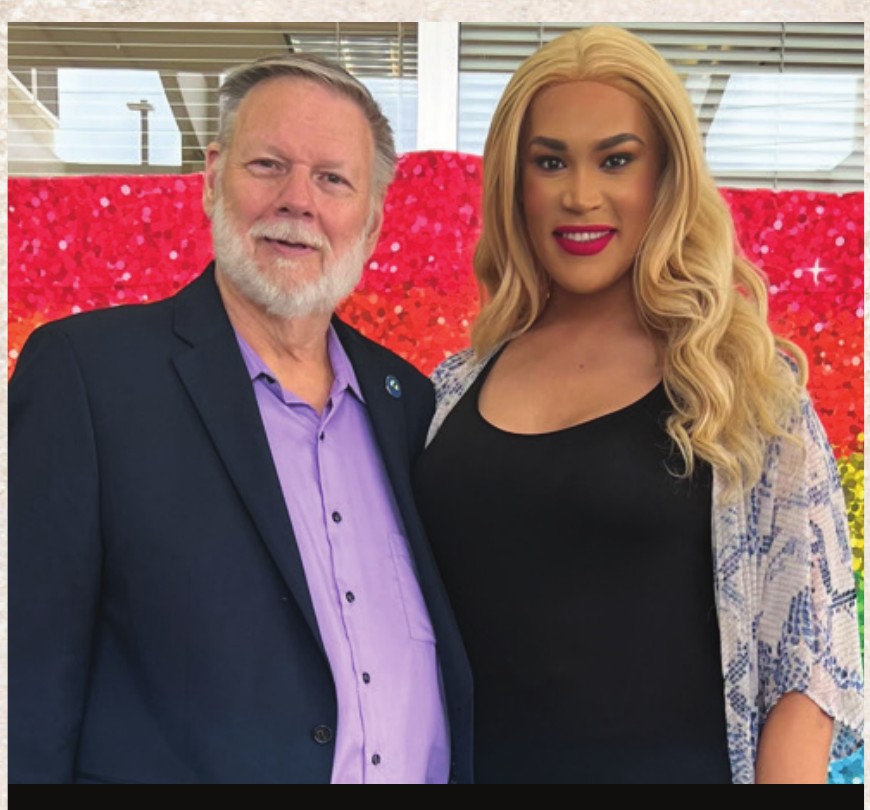 Mark Bunker at the Clearwater Pride Month kickoff, June 1, 2023